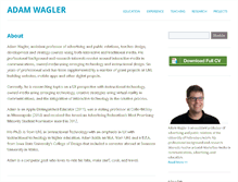 Tablet Screenshot of adamwagler.com